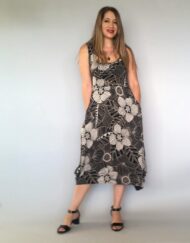 שמלה עלמא צבע שחור בז