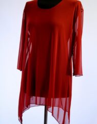 טוניקה שיפון בצבע חמרה